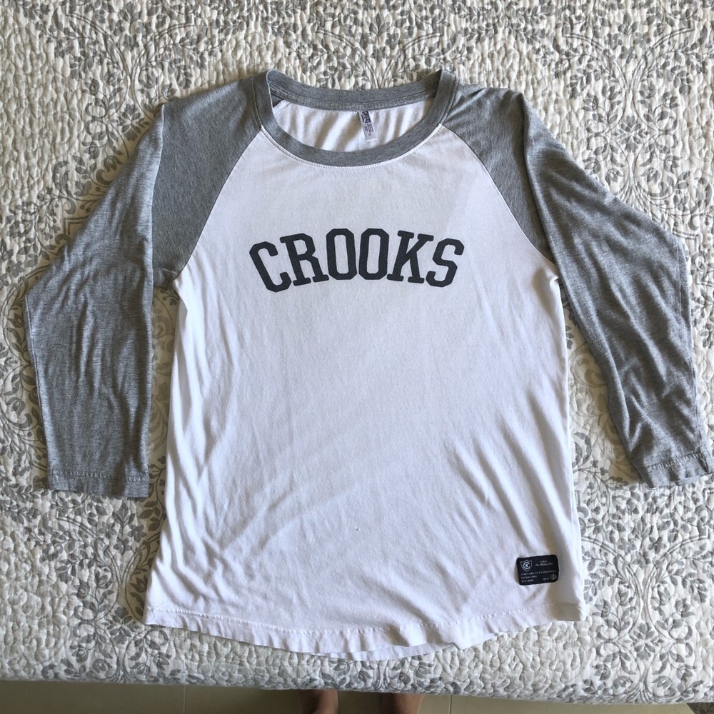 Crooks & Castles Raglan Tee Ladies Medium